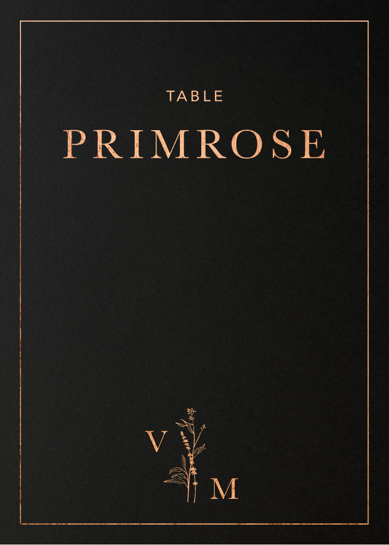 Dark Romance - Table Numbers