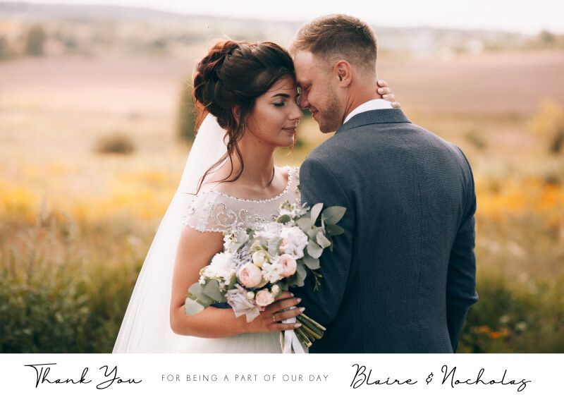 Spring Bouquet - Wedding Thank You Cards