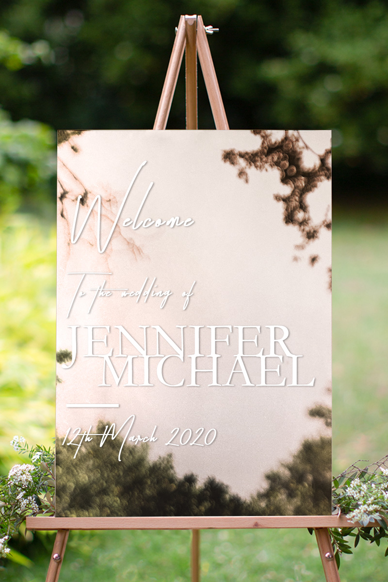 The BWM Wedding Signs - Digital Printing design preview