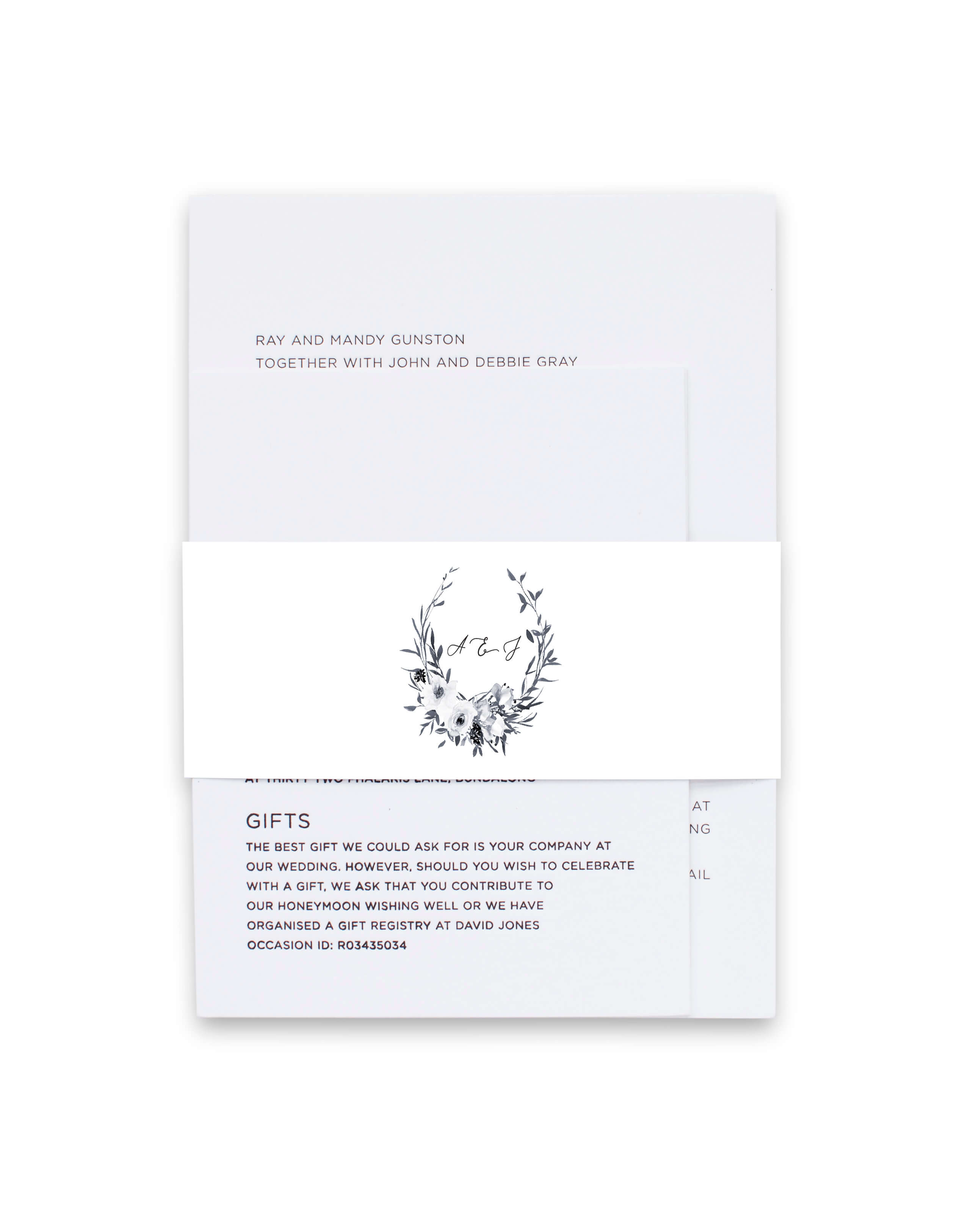 Floral Crown Classic Belly Bands - Digital Printing design preview
