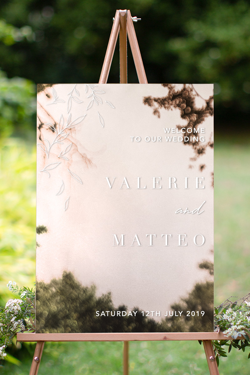 Modern Simplicity Wedding Signs - Digital Printing design preview