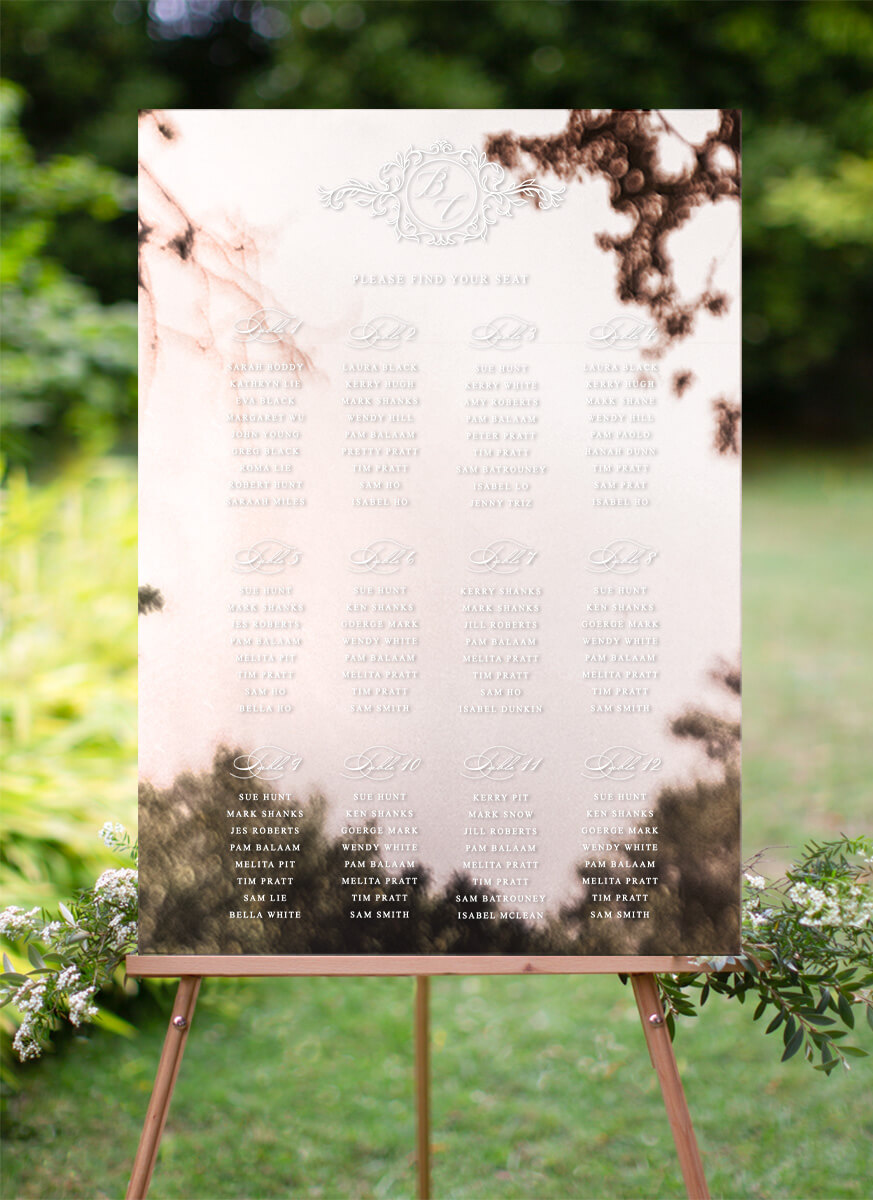 Lucullan - Wedding Seating Chart