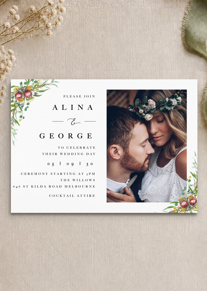 Sarulean Wedding Invitations - Digital Printing design preview