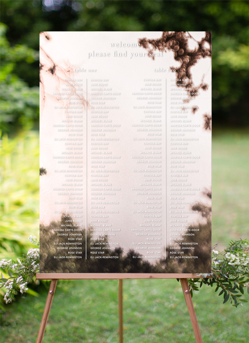 Delilah - Wedding Seating Chart