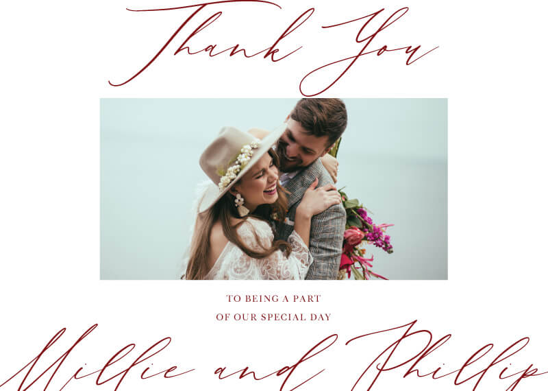 The Letters - Wedding Thank You Cards