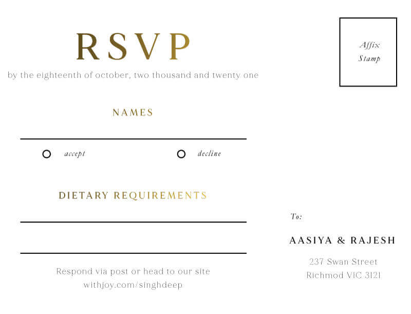 Ganesh - RSVP Cards
