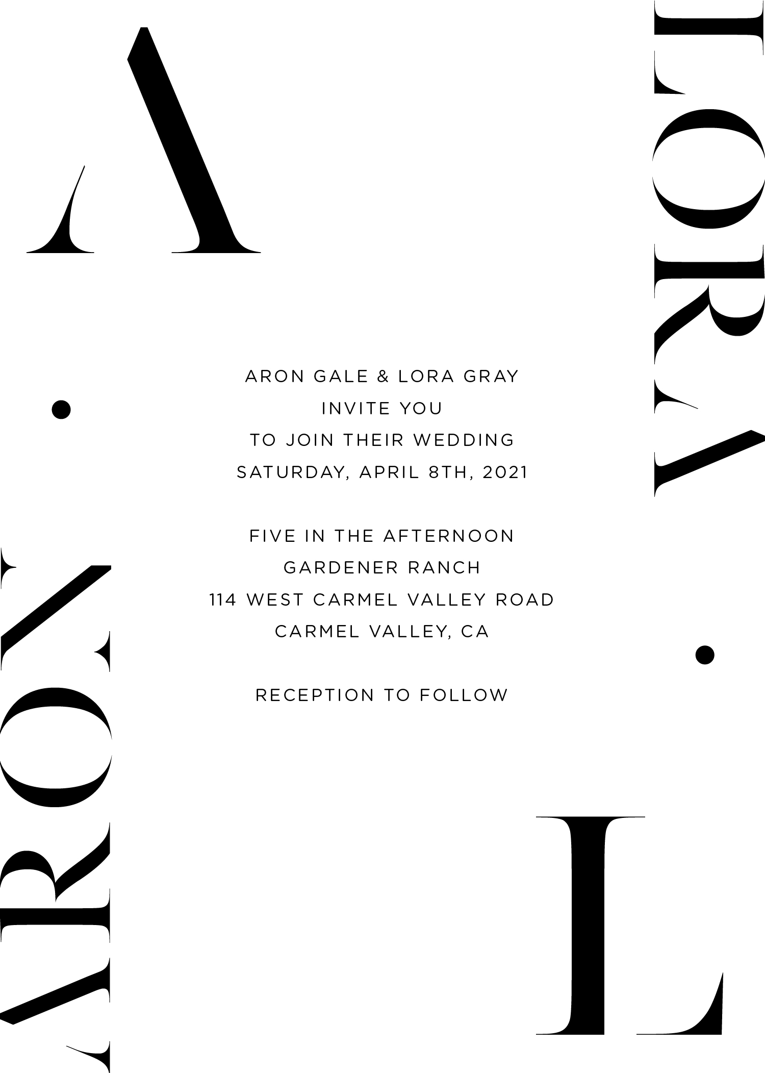 Lissom Wedding Invitations - Letterpress design preview