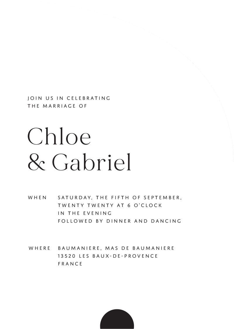 Oliva - Wedding Invitations