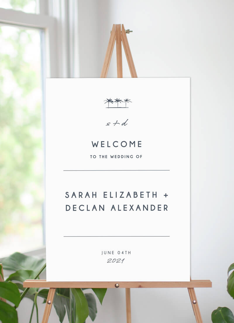 Watsons Bay Hotel Wedding Signs - Digital Printing design preview