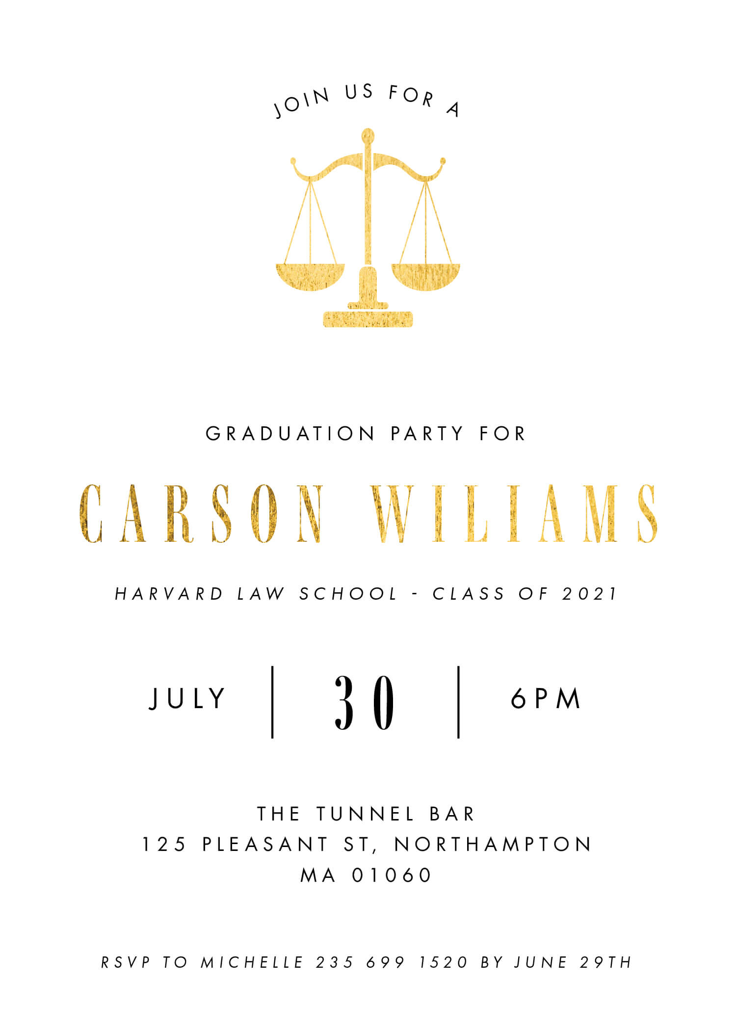 All In Order Graduation Invitations - Foil Stamp design preview