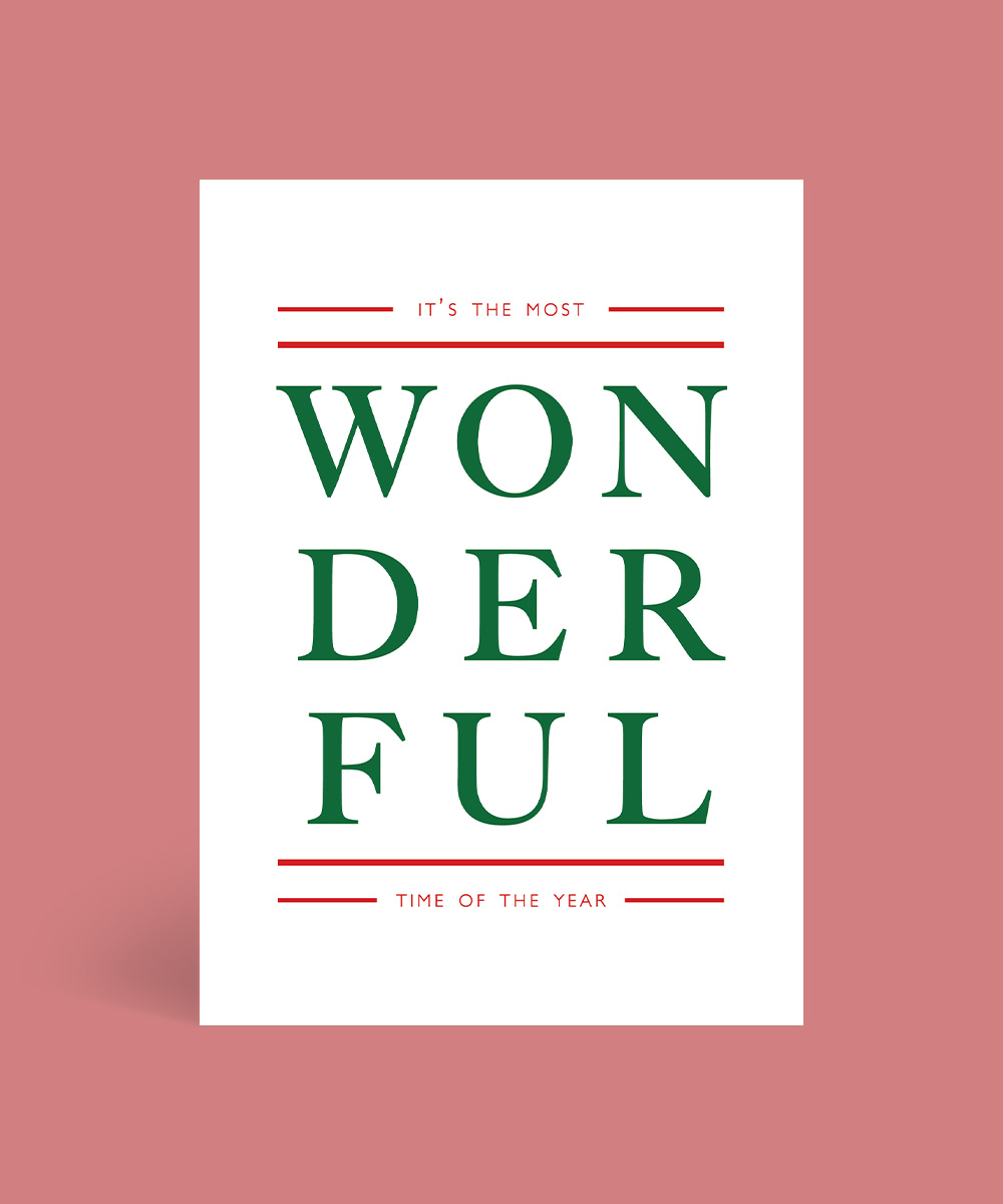 The Most Wonderful Christmas Cards - Digital Printing design preview