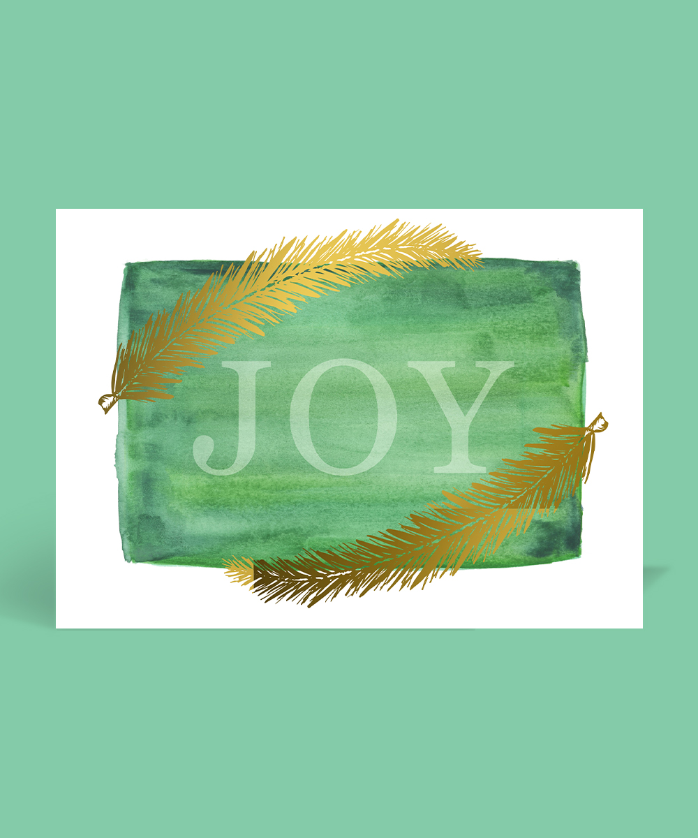 Just Joy Christmas Cards - Metallic Prints design preview