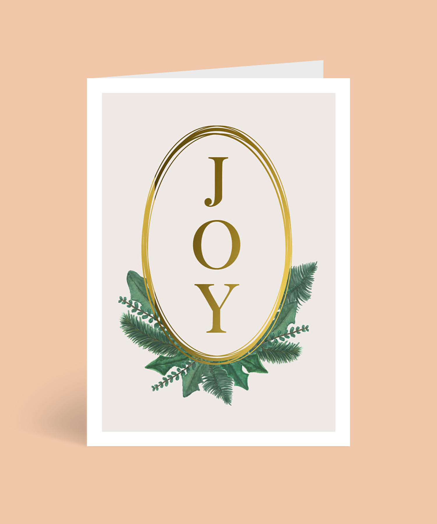 Chic Joy Christmas Cards - Metallic Prints design preview