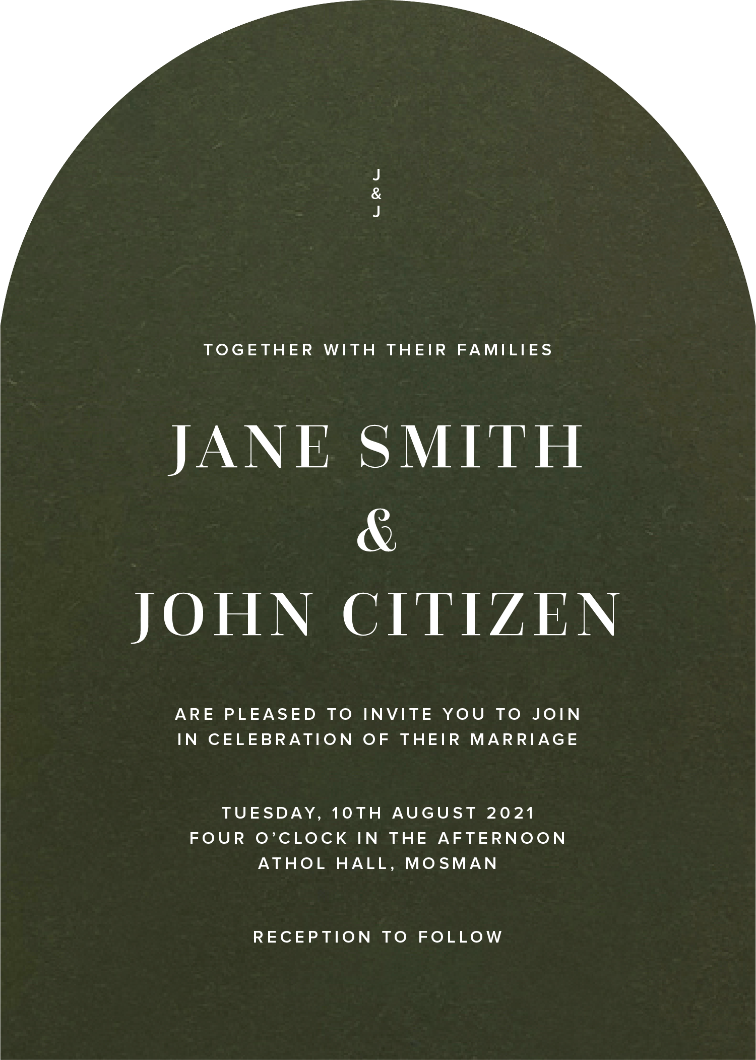 Jane - Wedding Invitations