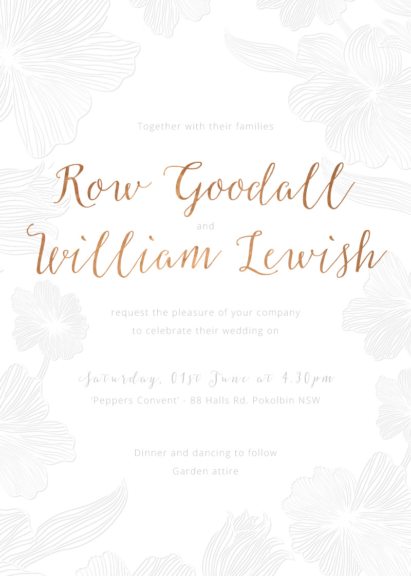 Floral Impressions - Wedding Programs