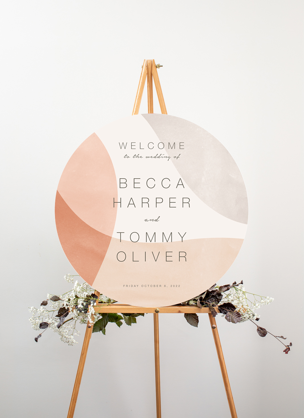 Shape Of Love Wedding Signs - Digital Printing design preview