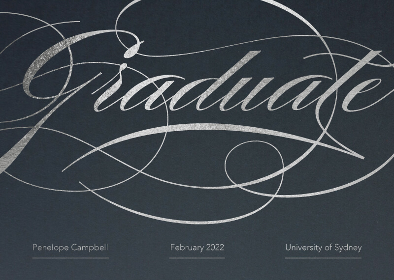 Fancy Flourish - Graduation Announcements