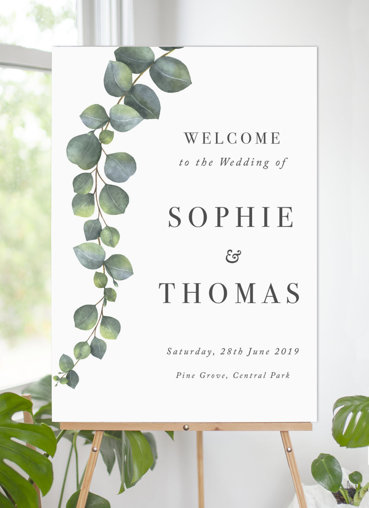 Eucalyptus Wedding Signs - Digital Printing design preview