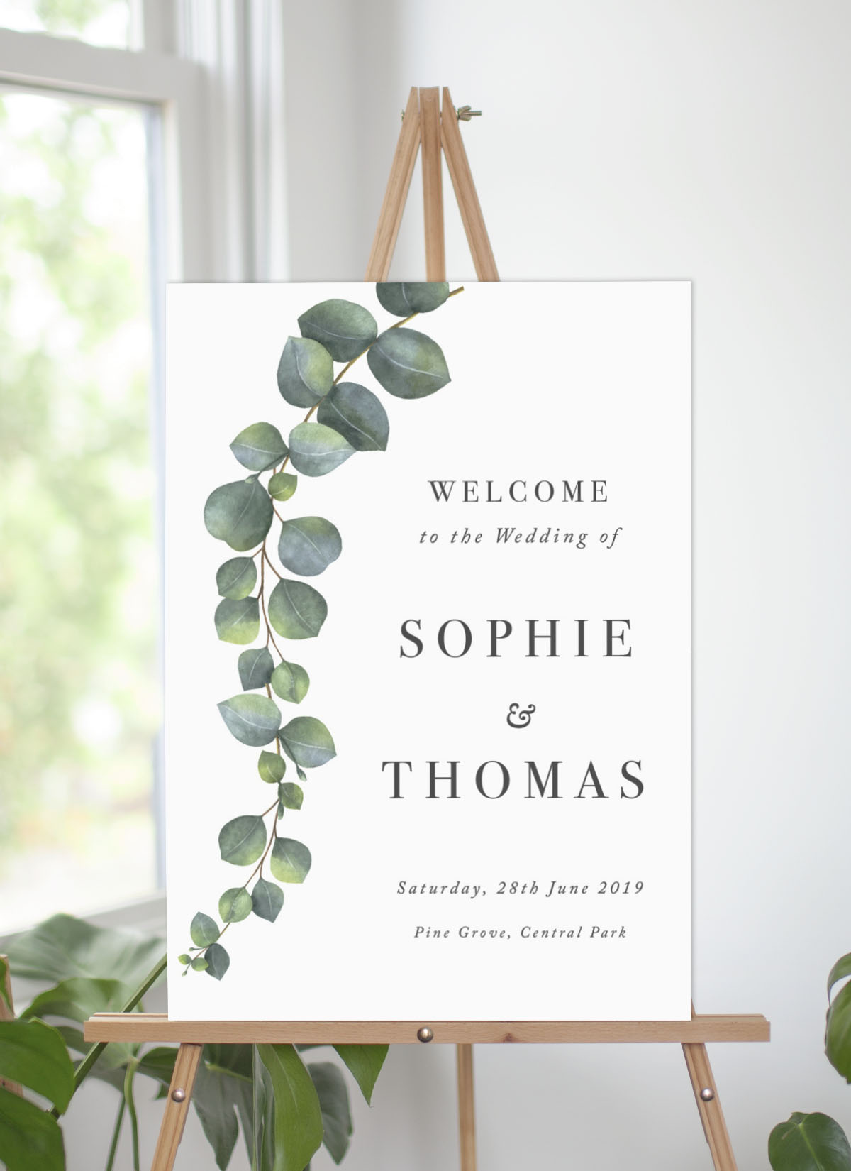 Eucalyptus Wedding Signs - Digital Printing design preview