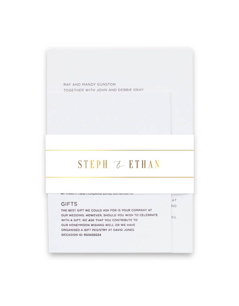 Milieu Belly Bands - Flat Foil design preview