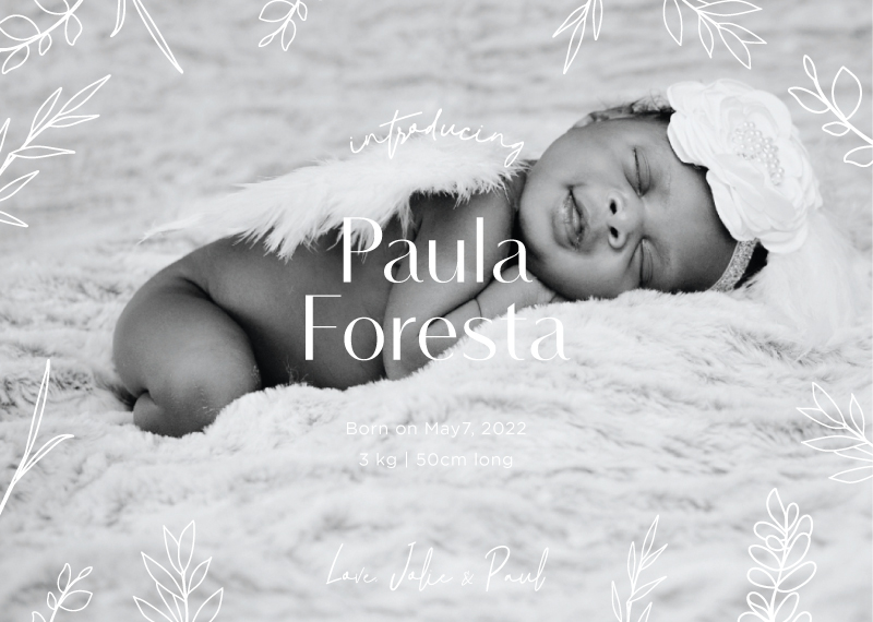 Baby Paula - Baby Announcements