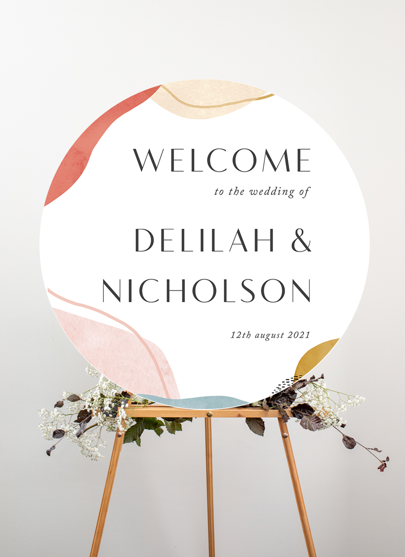 Mod Shapes - Wedding Signs