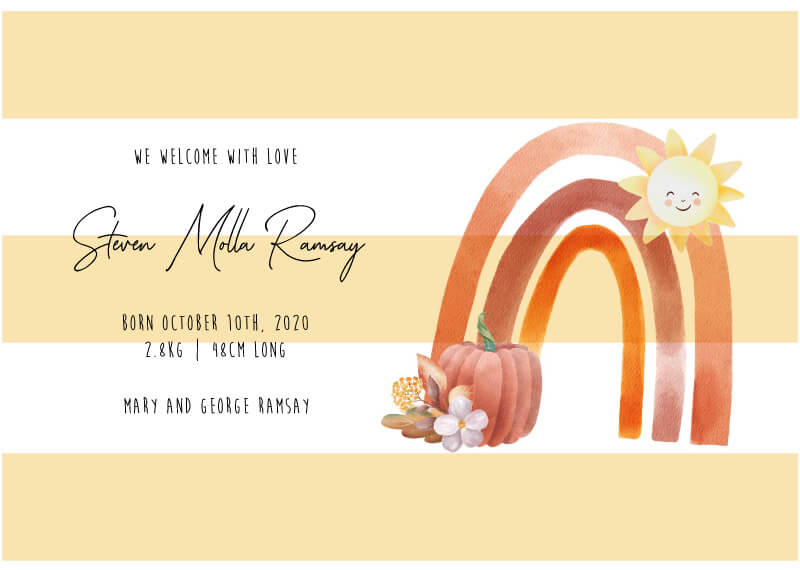 Bird And Bees Baby Announcements - Digital Printing design preview