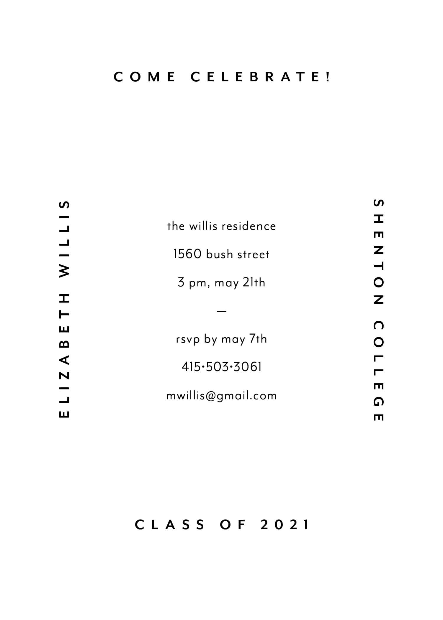 All Around - Graduation Invitations