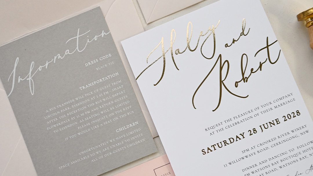 Wedding invitation styles